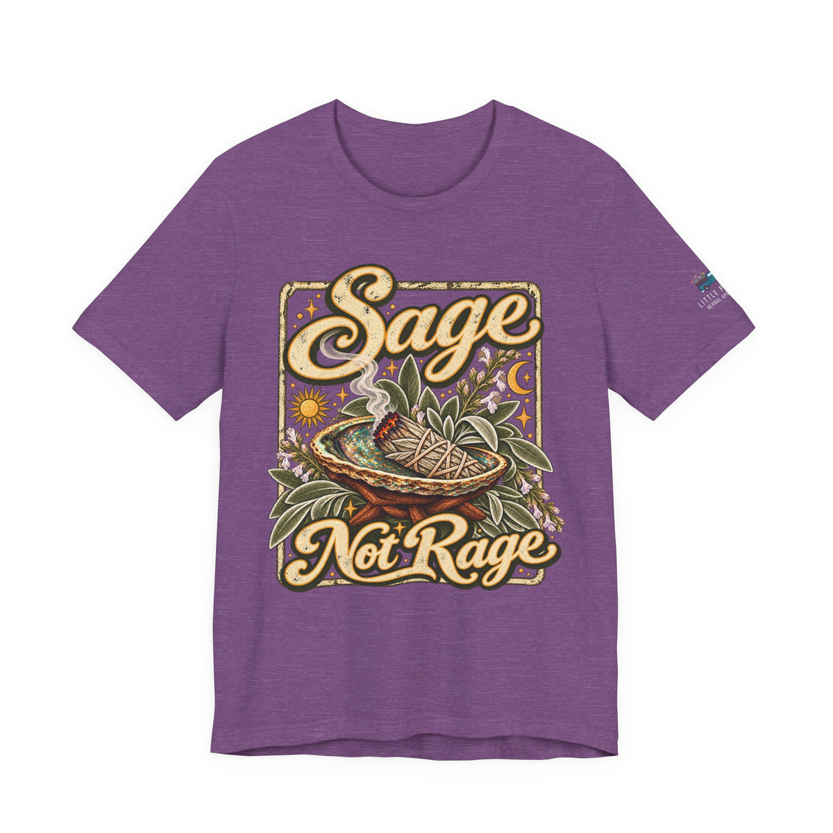 Sage Not Rage | Vintage Botanical Graphic T-Shirt