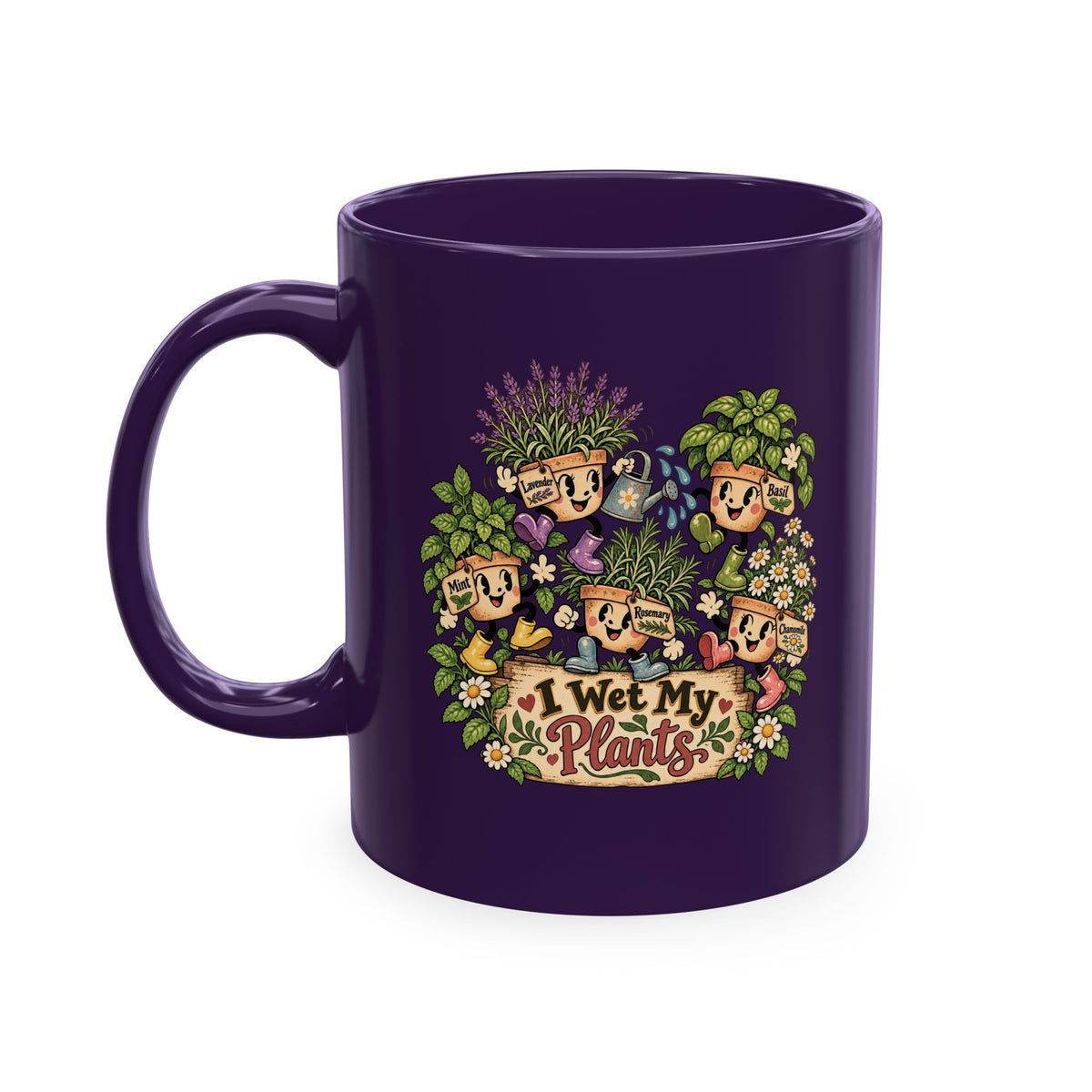 Wet My Plants Mug – 11 oz Ceramic Coffee & Tea Cup