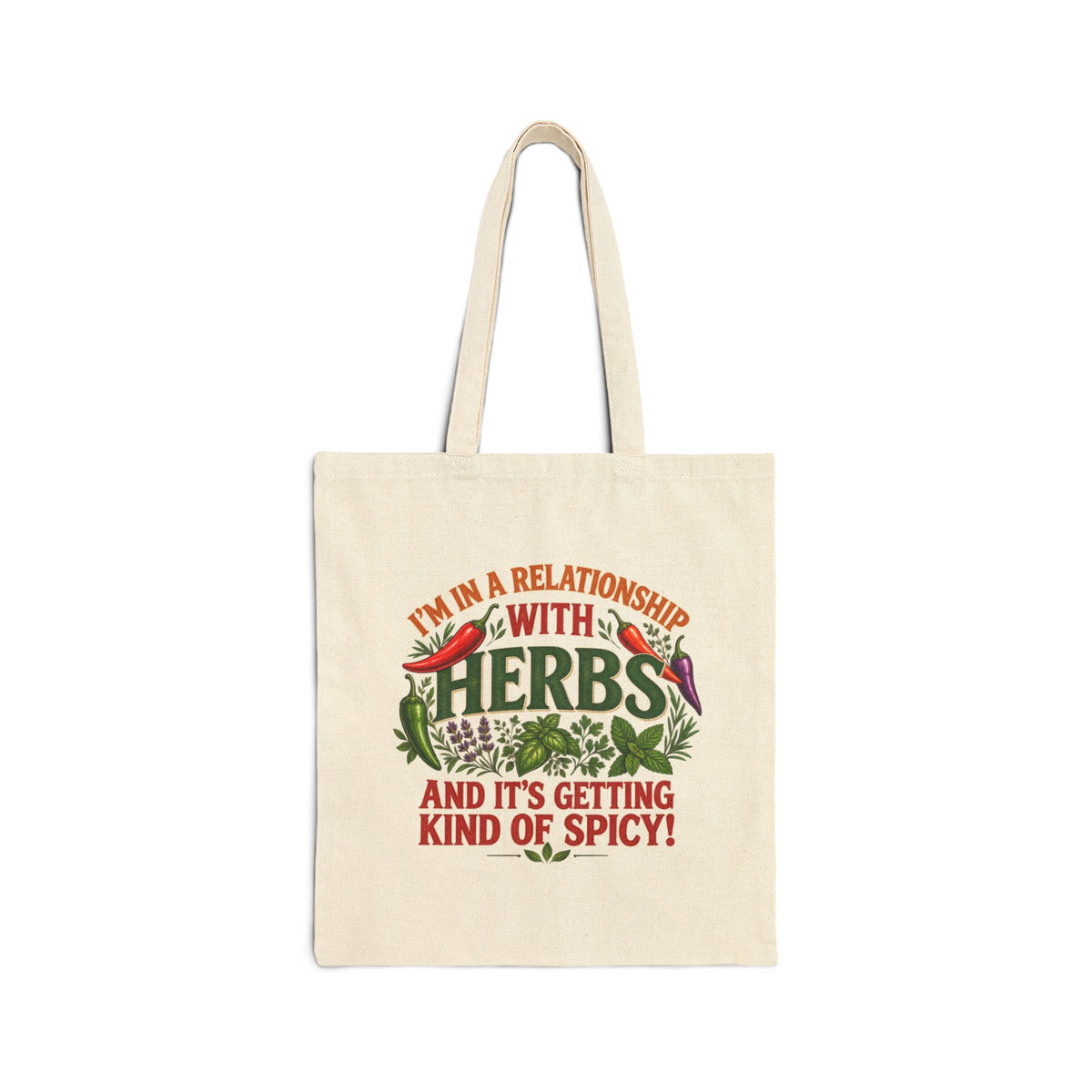 Herbs and Spice Cotton Canvas Tote Bag