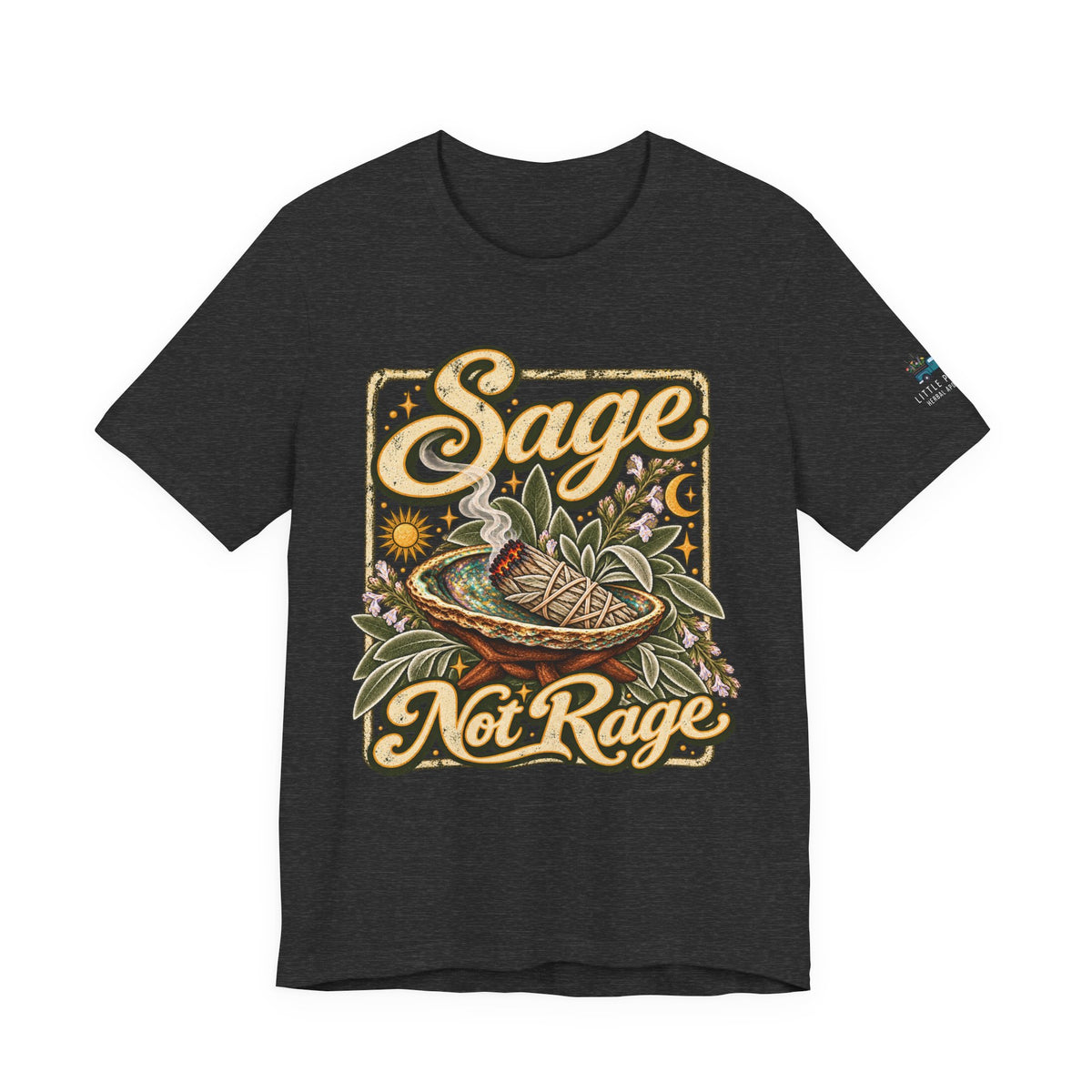 Sage Not Rage | Vintage Botanical Graphic T-Shirt