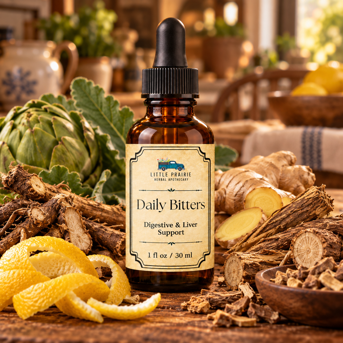 Daily Bitters | Digestive & Liver Support | 1 oz