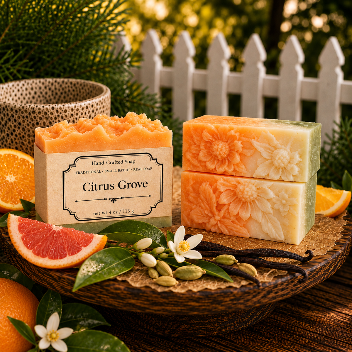 Citrus Grove | Hand-Crafted Soap | 4 oz