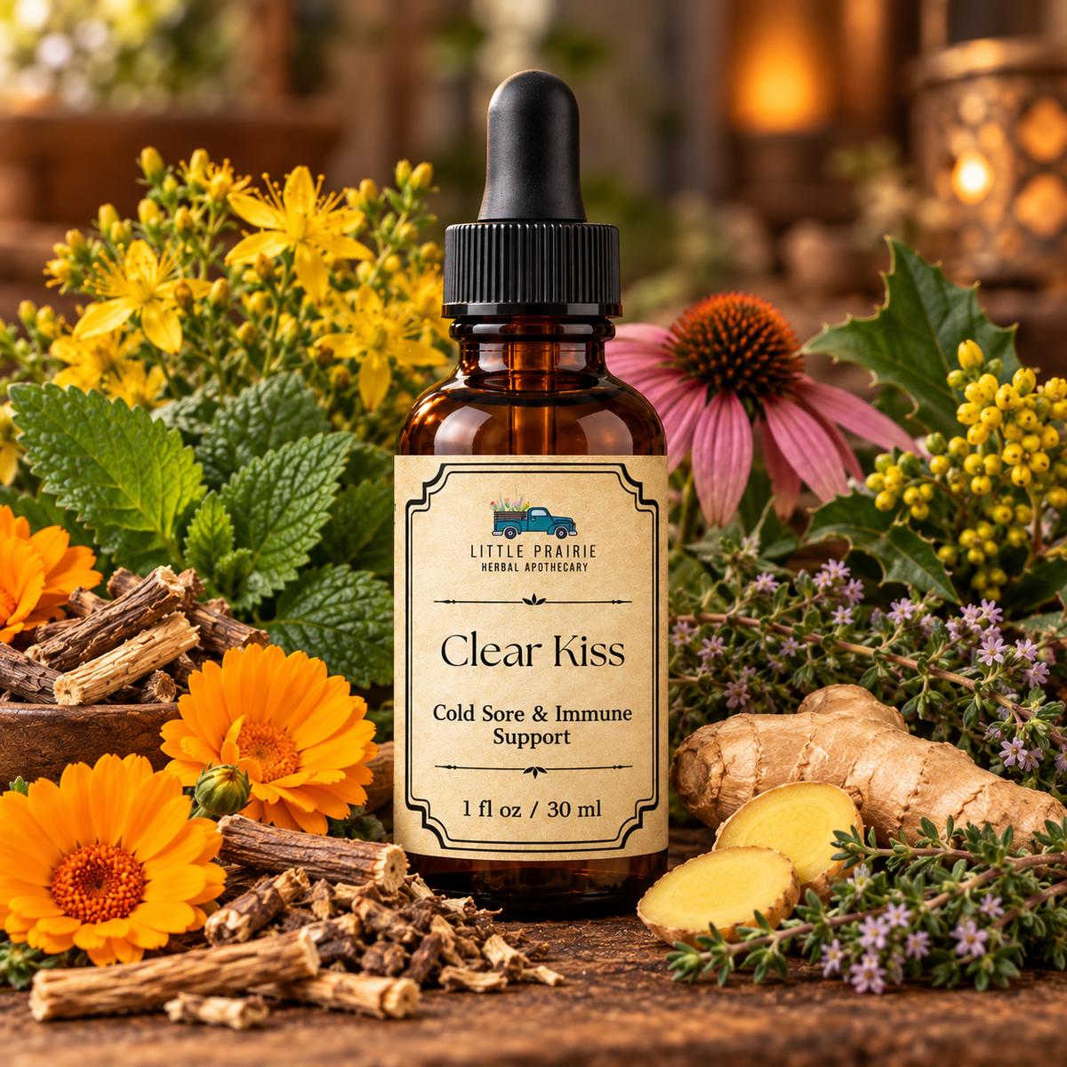Clear Kiss |Cold Sore & Immune Support | 1 oz