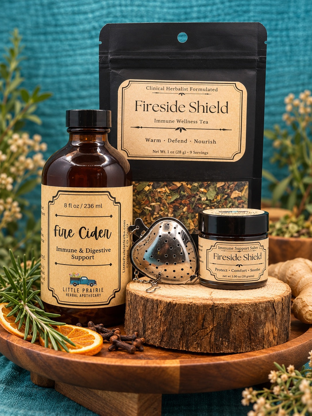 Fireside Shield | Herbal Wellness & Immune Support Bundle