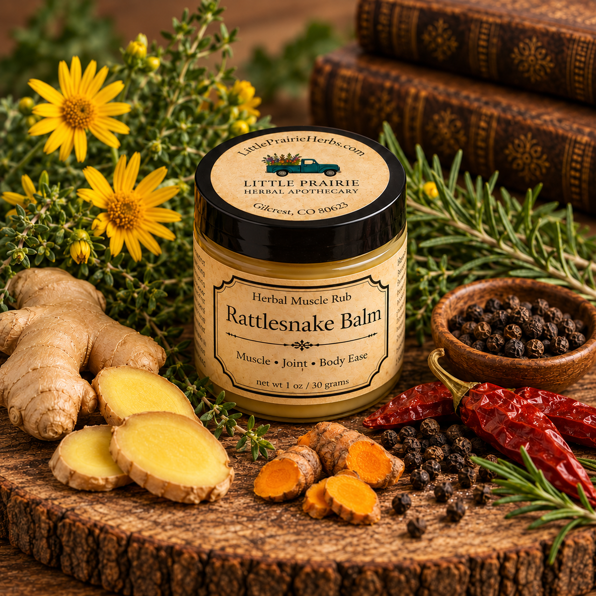 Rattlesnake Balm | Herbal Muscle Rub | 1 oz