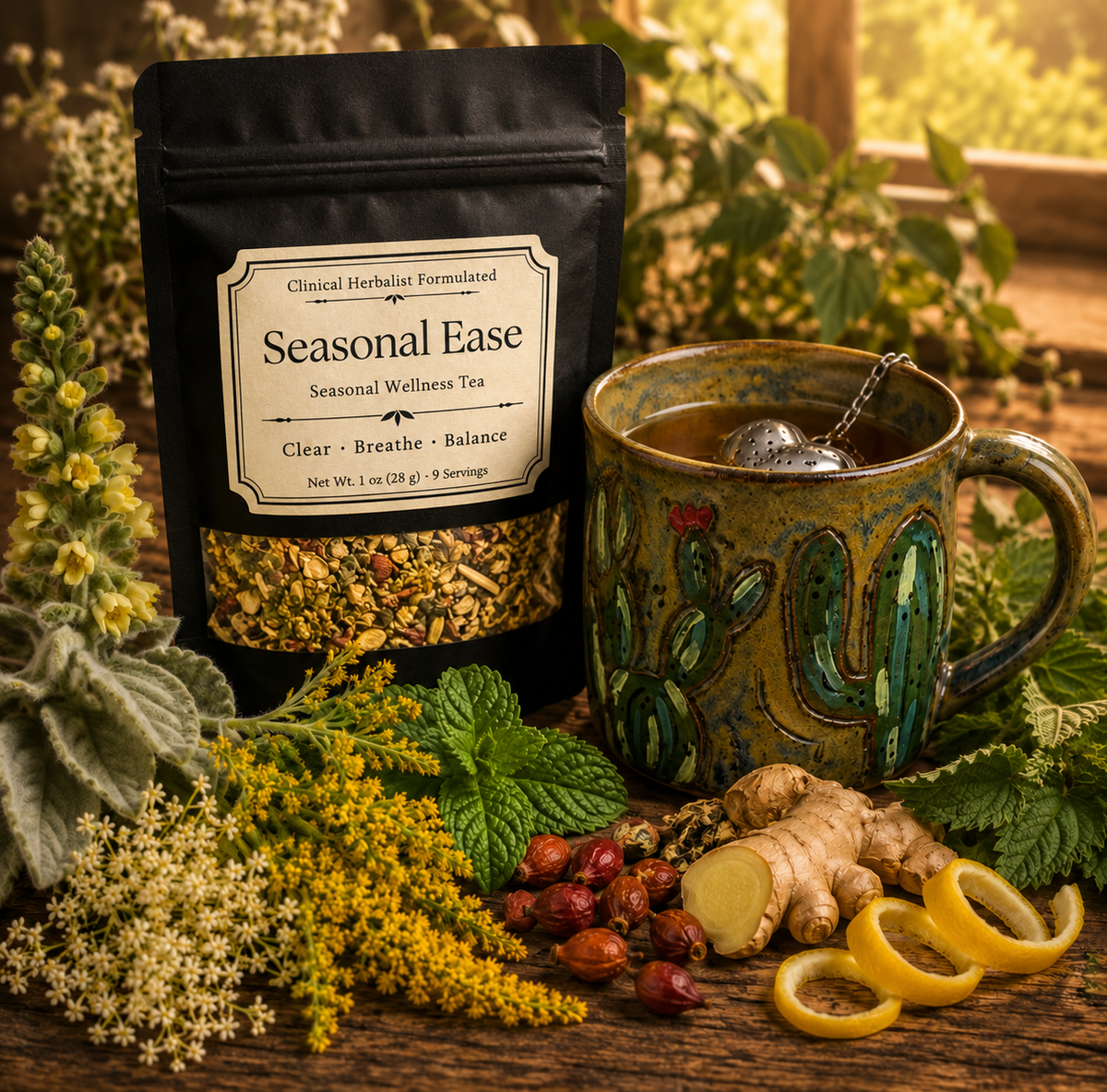Seasonal Ease | Seasonal Wellness support Tea | 1 oz - 9 servings