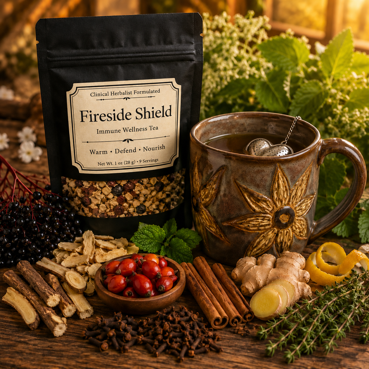 Fireside Shield | Immune Support Tea | 1 oz- 9 servings